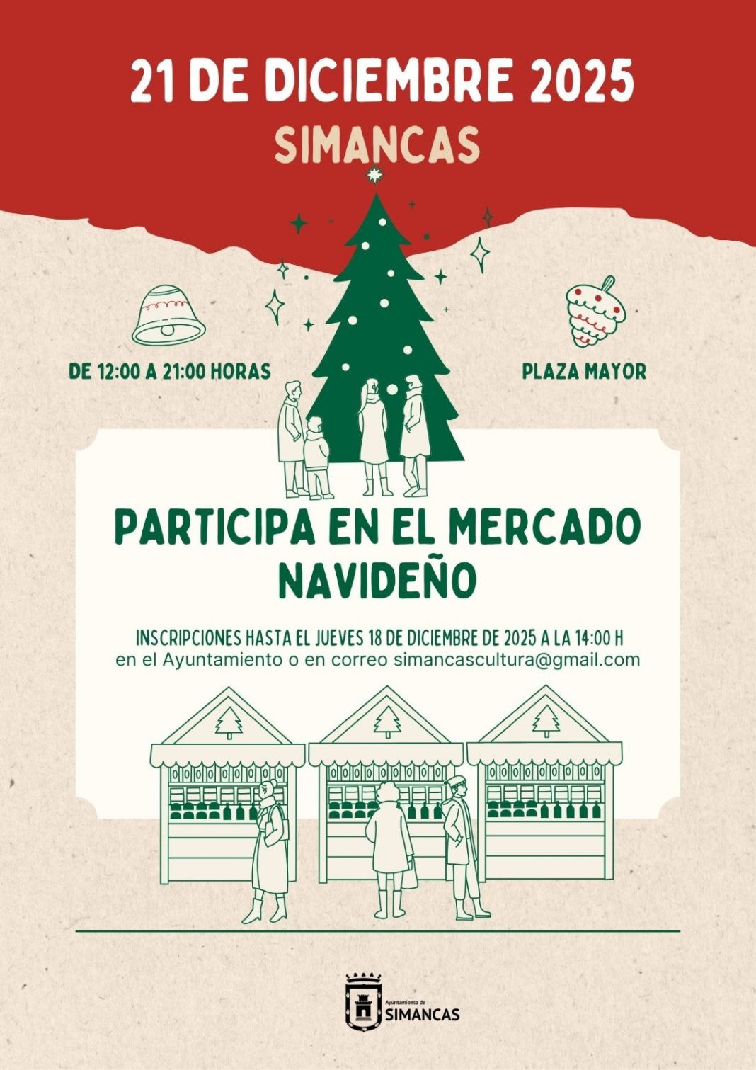 Mercado Navideño de Simancas 2025: Inscripciones Abiertas
