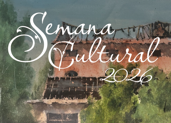Cartel de la Semana Cultural Simancas 2026 con ilustración del municipio y el texto principal Semana Cultural 2026.