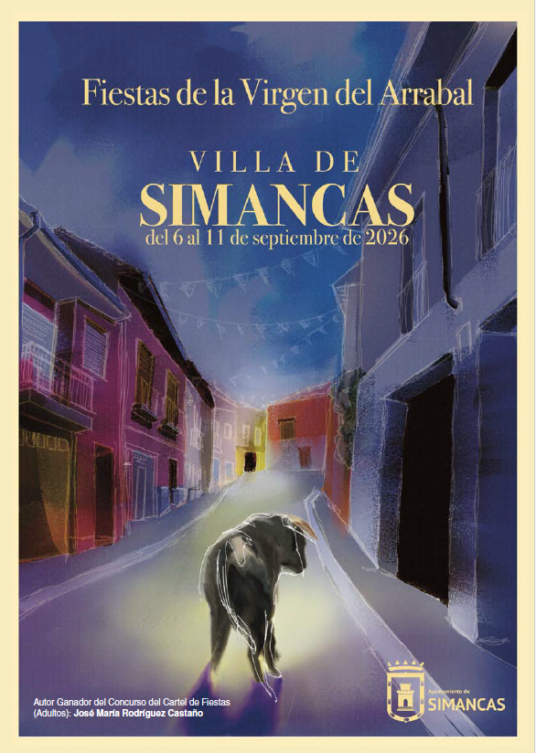 Cartel de las Fiestas de la Virgen del Arrabal 2026 de Simancas, del 6 al 11 de septiembre